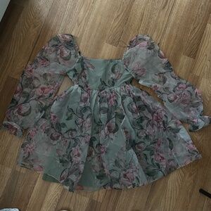 Fashion Nova babydoll floral print dress